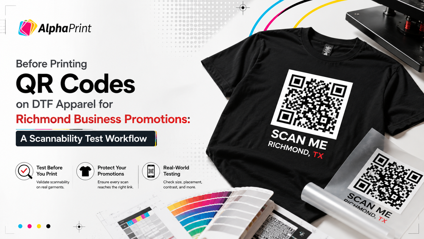 Before Printing QR Codes on DTF Apparel for Richmond Business Promotions: A Scannability Test Workflow