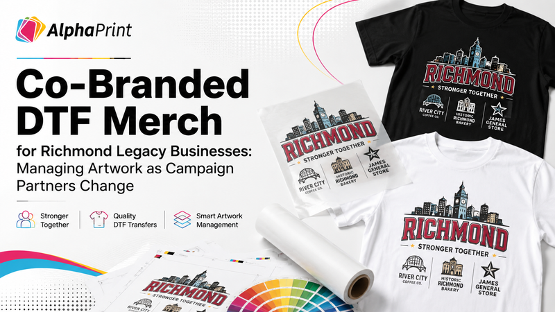 Co-Branded DTF Merch for Richmond Legacy Businesses: Managing Artwork as Campaign Partners Change