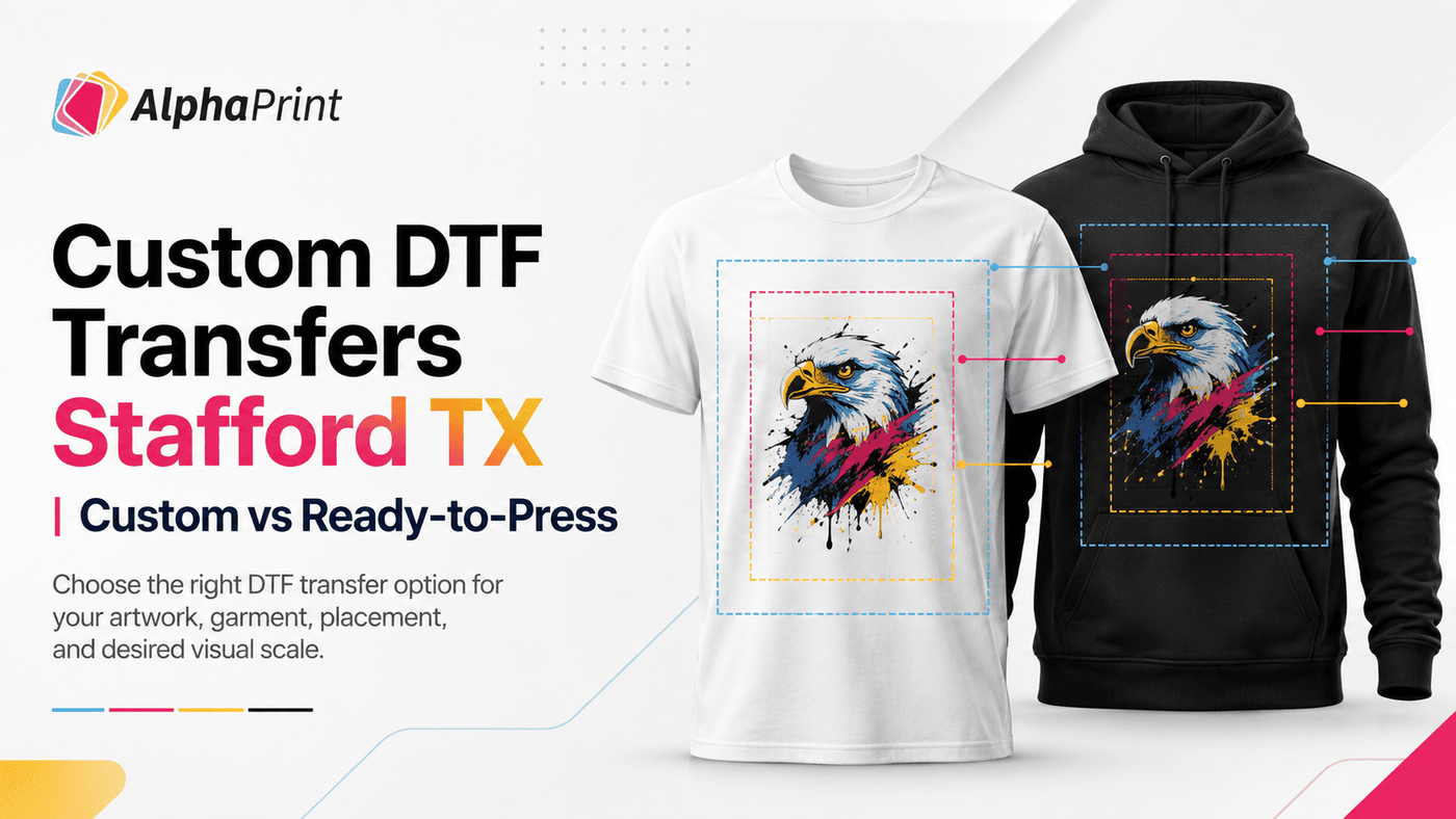 Custom DTF Transfers vs. Ready-to-Press: Which Should Stafford Businesses Order?