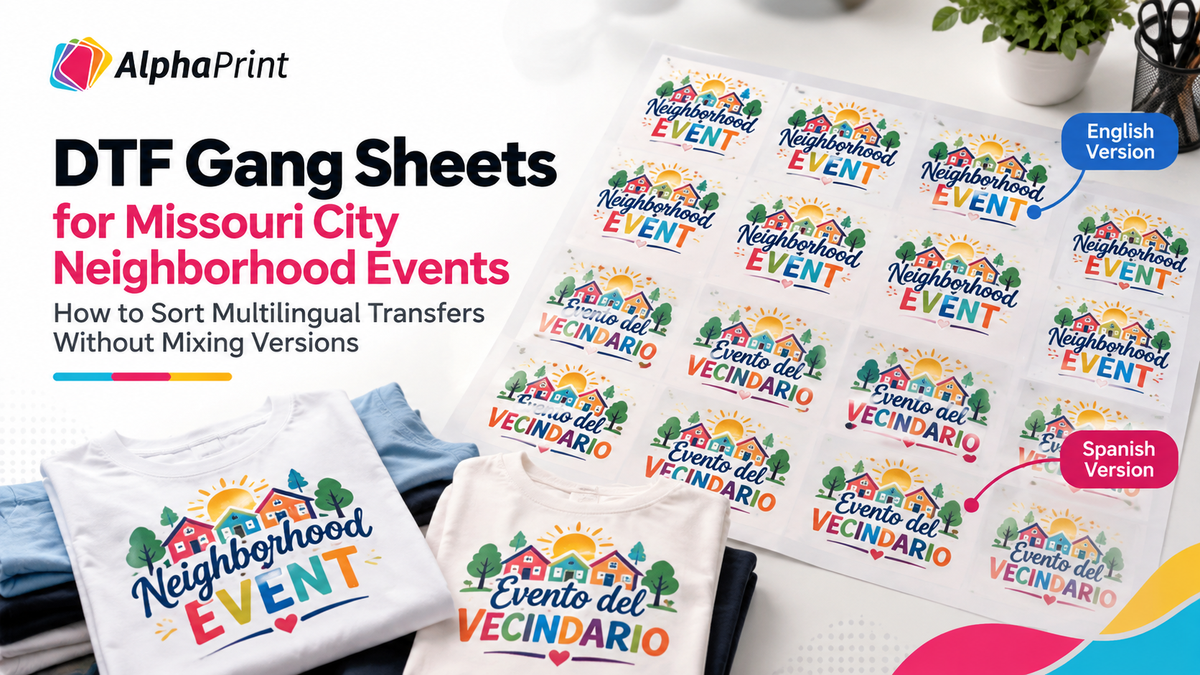 DTF Gang Sheets for Missouri City Neighborhood Events: How to Sort Multilingual Transfers Without Mixing Versions