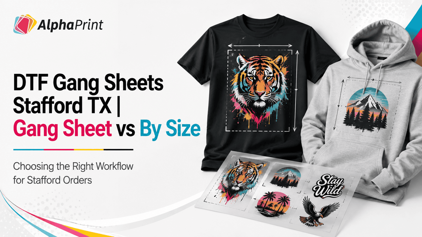 DTF Gang Sheets vs. Transfers by Size: Choosing the Right Workflow for Stafford Orders