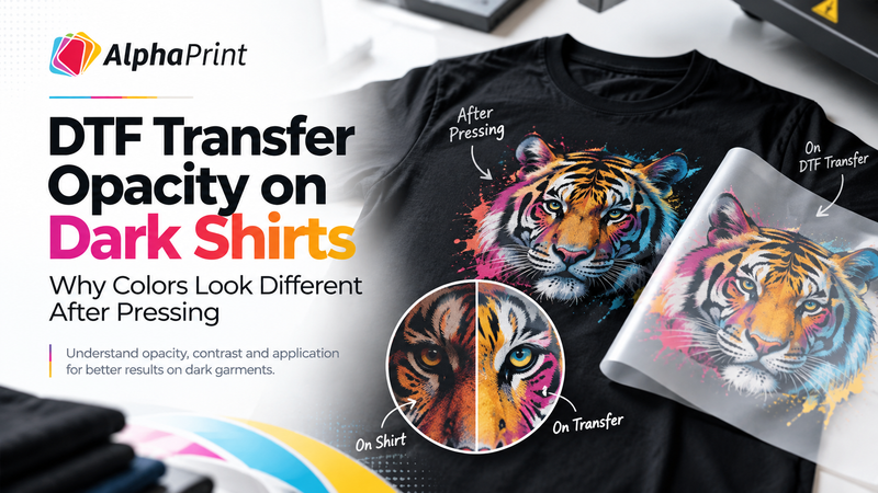DTF Transfer Opacity on Dark Shirts: Why Colors Look Different After Pressing