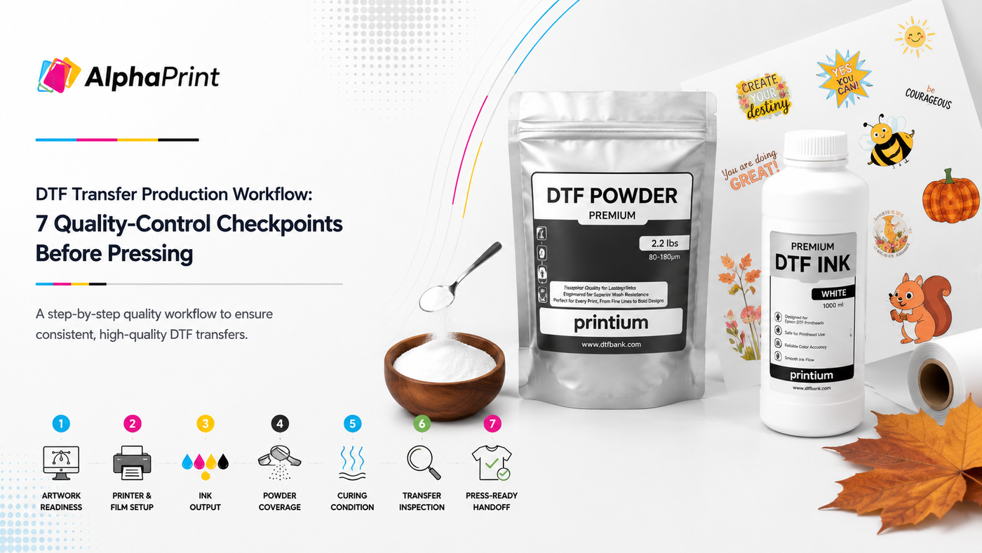 DTF Transfer Production Workflow: 7 Quality-Control Checkpoints Before Pressing