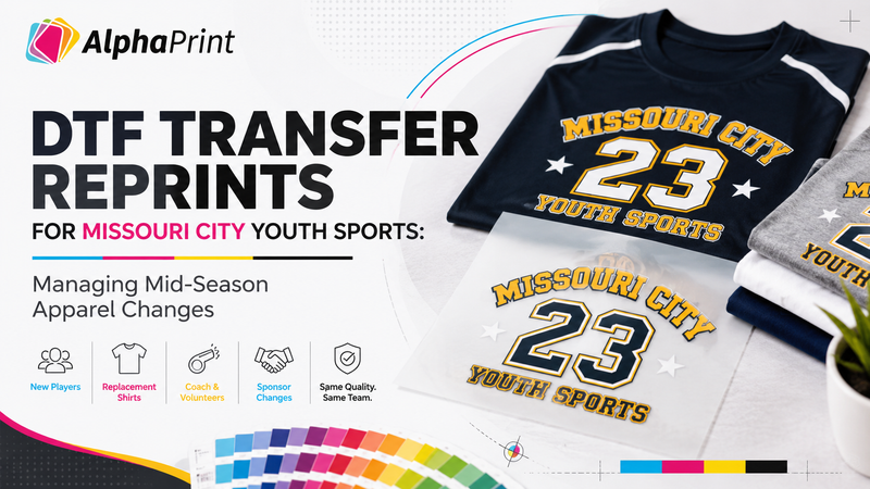 DTF Transfer Reprints for Missouri City Youth Sports: Managing Mid-Season Apparel Changes