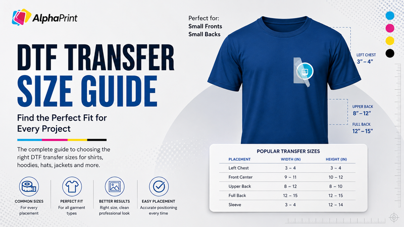 DTF Transfer Size Guide