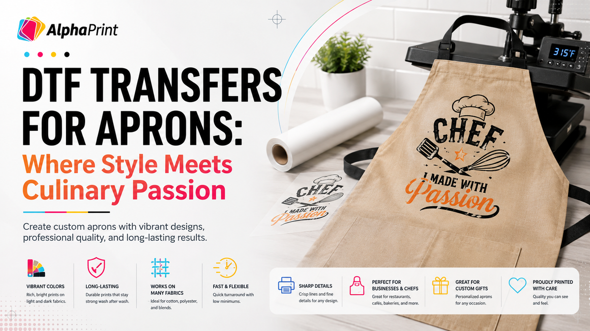 DTF Transfers for Aprons: Where Style Meets Culinary Passion