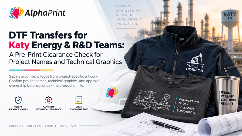 DTF Transfers for Katy Energy & R&D Teams: A Pre-Print Clearance Check for Project Names and Technical Graphics