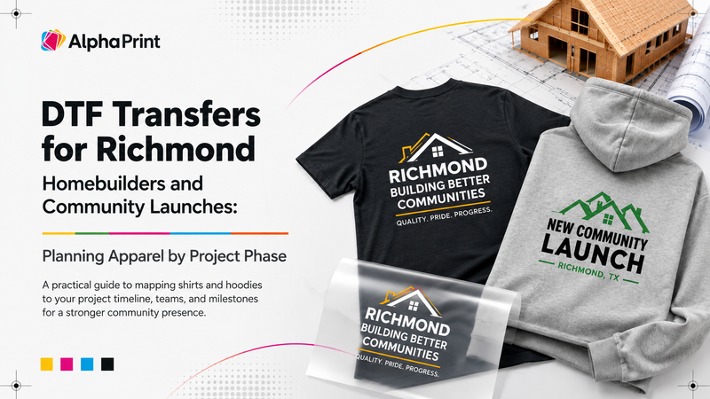 DTF Transfers for Richmond Homebuilders and Community Launches: Planning Apparel by Project Phase