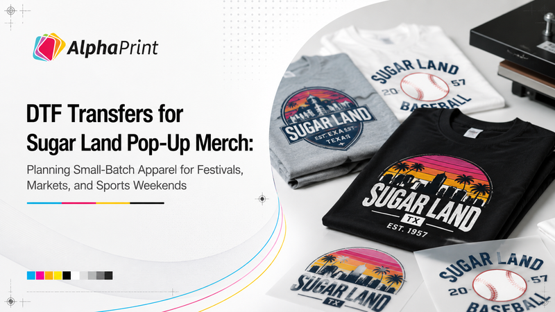 DTF Transfers for Sugar Land Pop-Up Merch: Planning Small-Batch Apparel for Festivals, Markets, and Sports Weekends