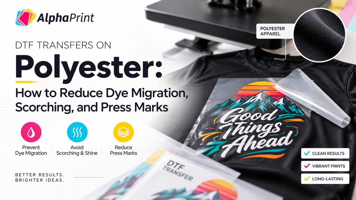 DTF Transfers on Polyester: How to Reduce Dye Migration, Scorching, and Press Marks