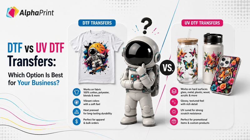 DTF vs UV DTF Transfers: Which Option Is Best for Your Business?