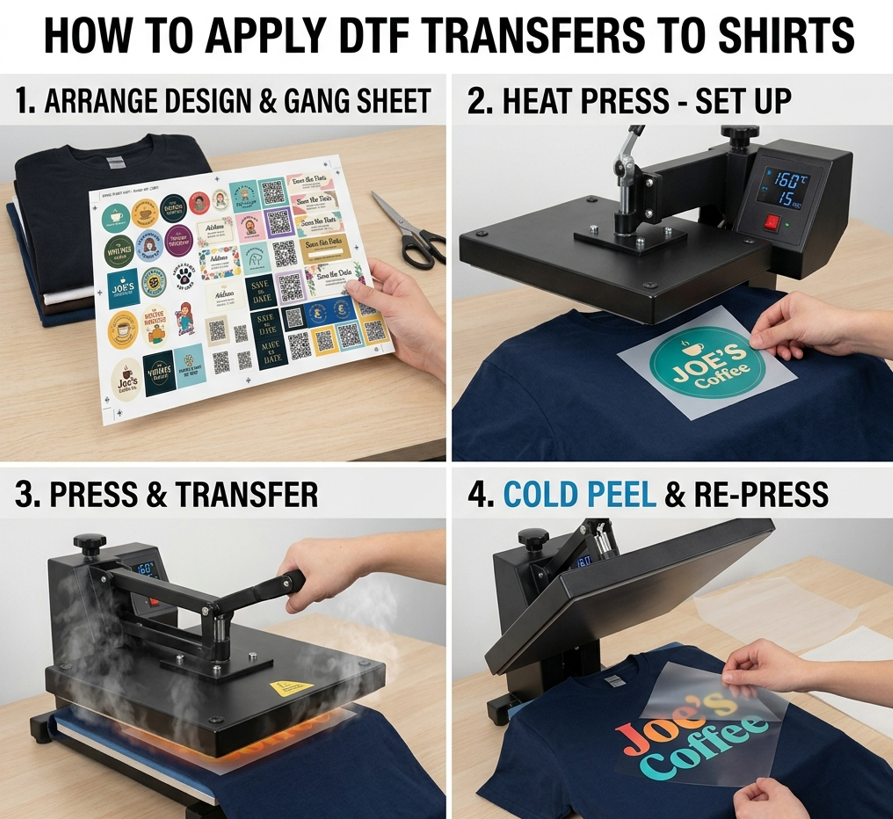 How To Apply DTF Transfers To Shirts