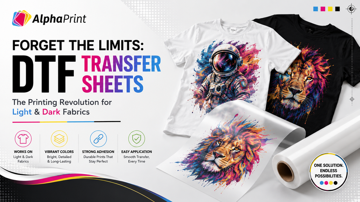 Forget the Limits: DTF Transfer Sheets - The Printing Revolution for Light & Dark Fabrics