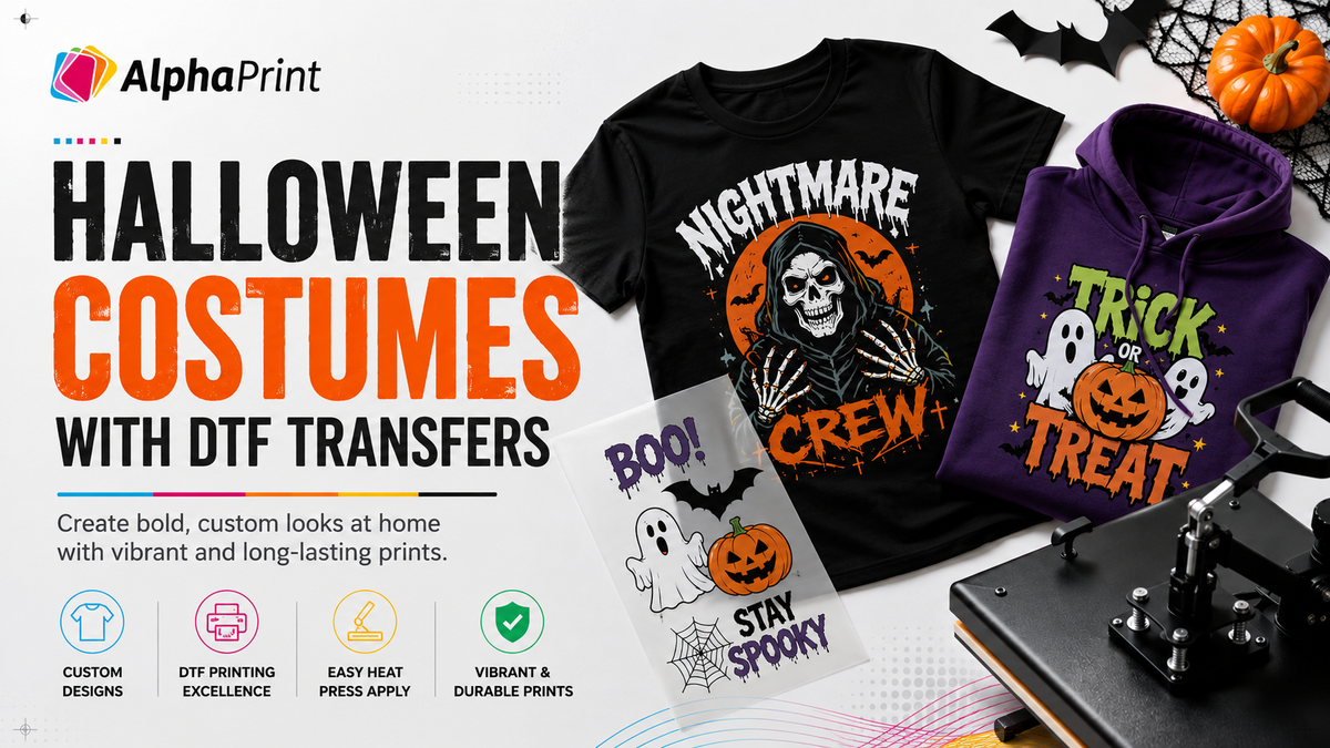 Halloween Costumes with DTF Transfers