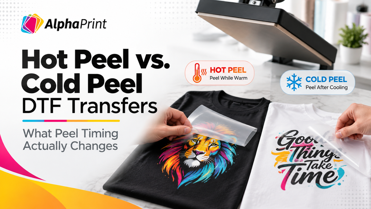 Hot Peel vs. Cold Peel DTF Transfers: What Peel Timing Actually Changes