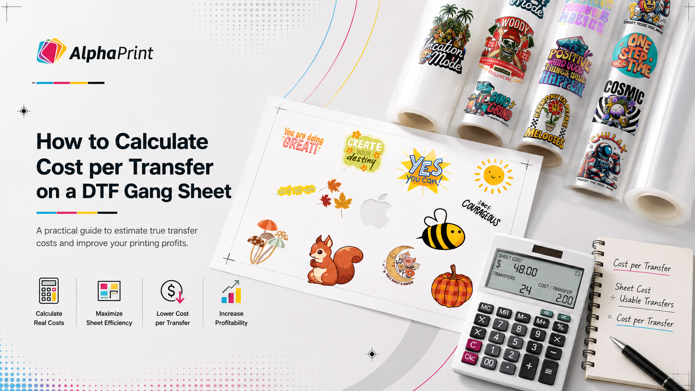 How to Calculate Cost per Transfer on a DTF Gang Sheet