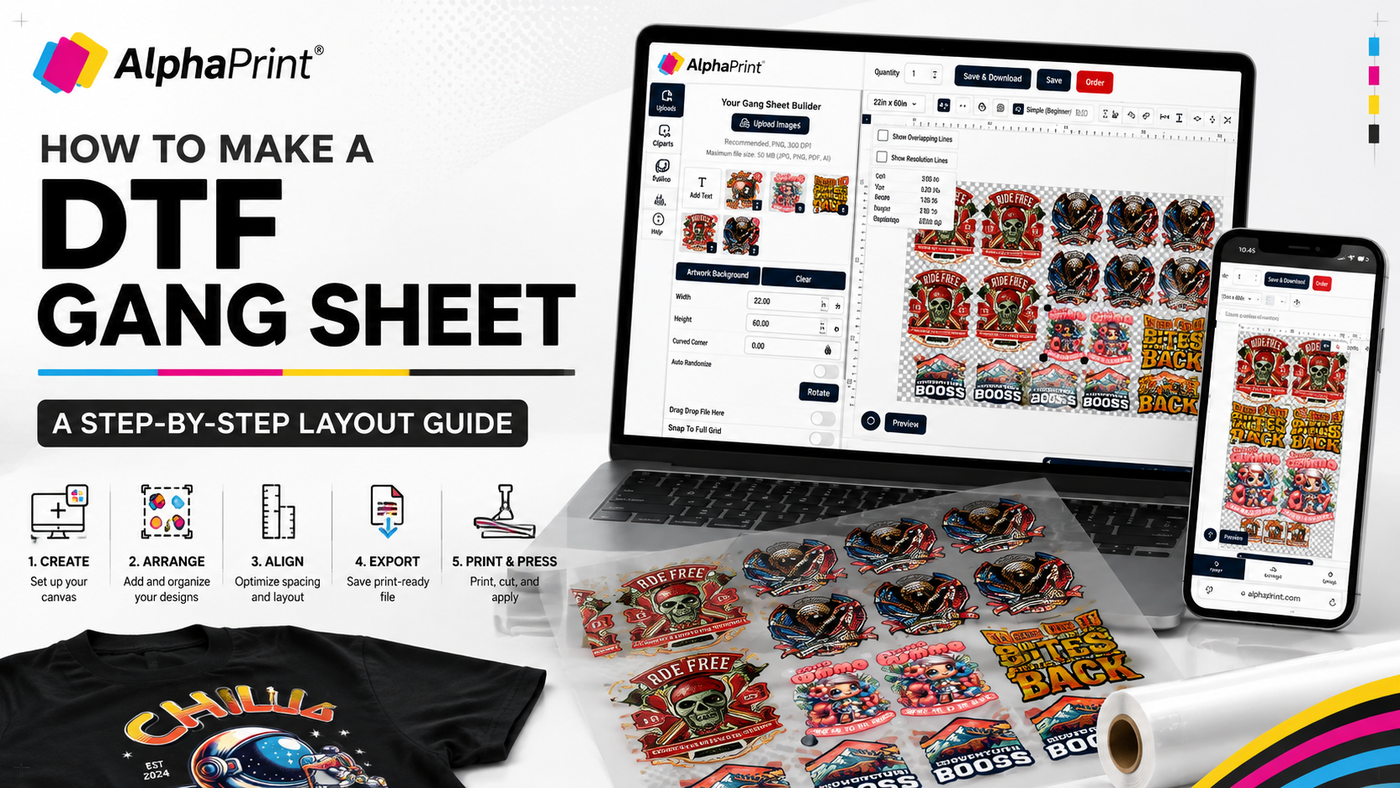 How to Make a DTF Gang Sheet: A Step-by-Step Layout Guide
