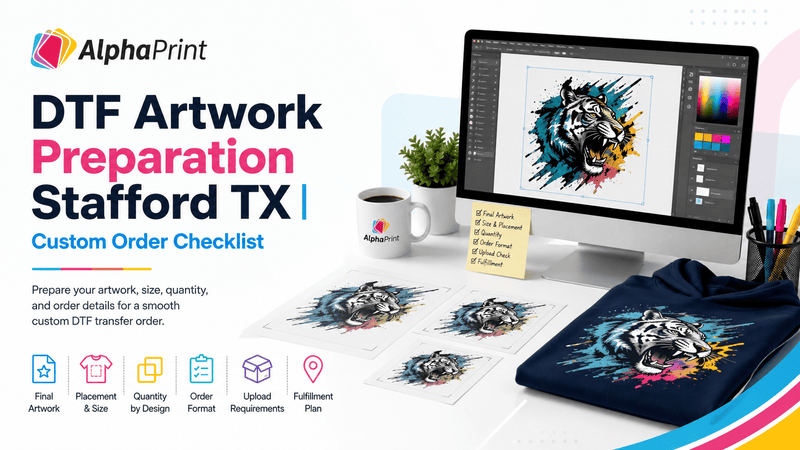 How to Prepare Artwork for Custom DTF Transfers: A Stafford Order Checklist