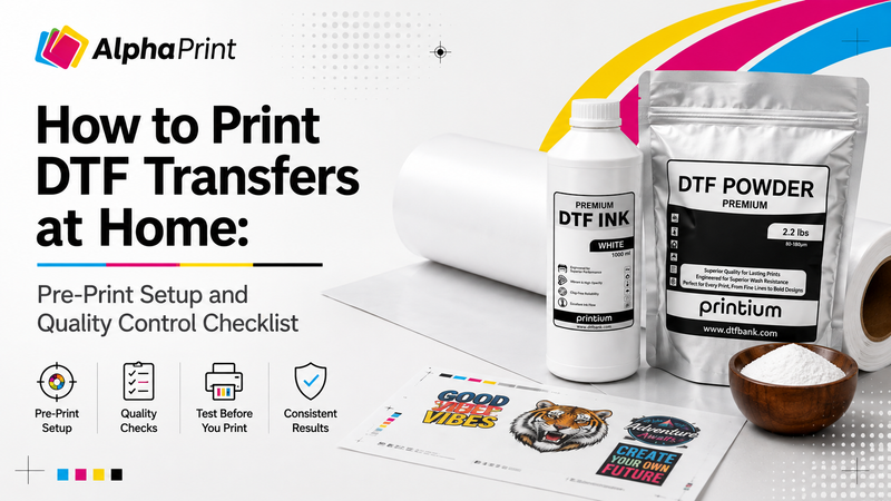 How to Print DTF Transfers at Home: Pre-Print Setup and Quality Control Checklist