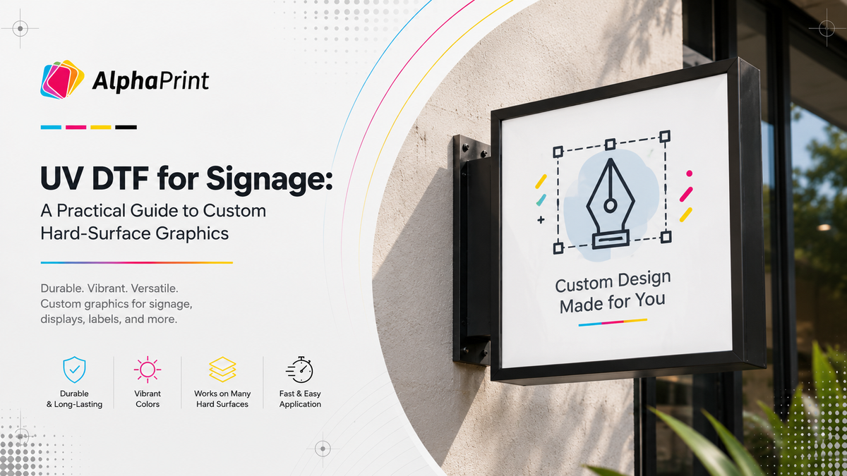UV DTF for Signage: A Practical Guide to Custom Hard-Surface Graphics