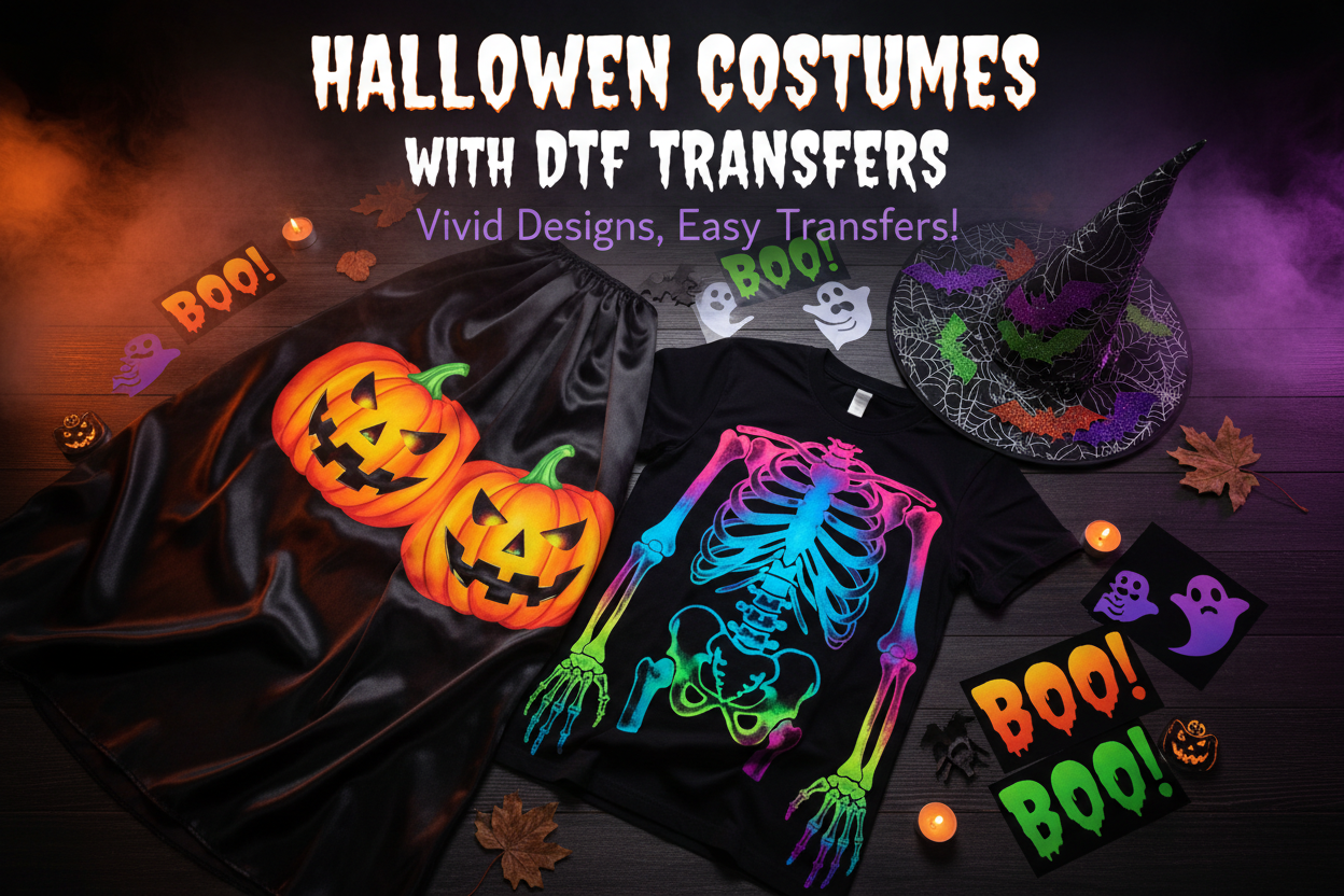 Halloween Costumes with DTF Transfers