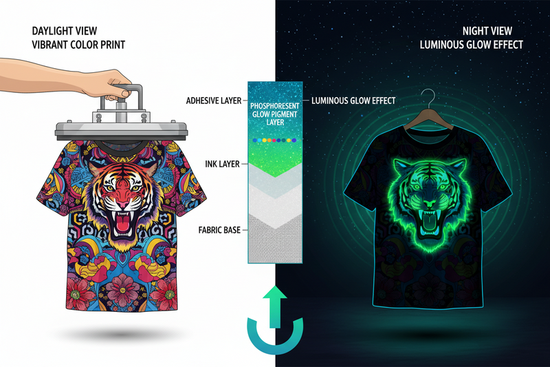 How Glow-in-the-Dark DTF Transfers Work