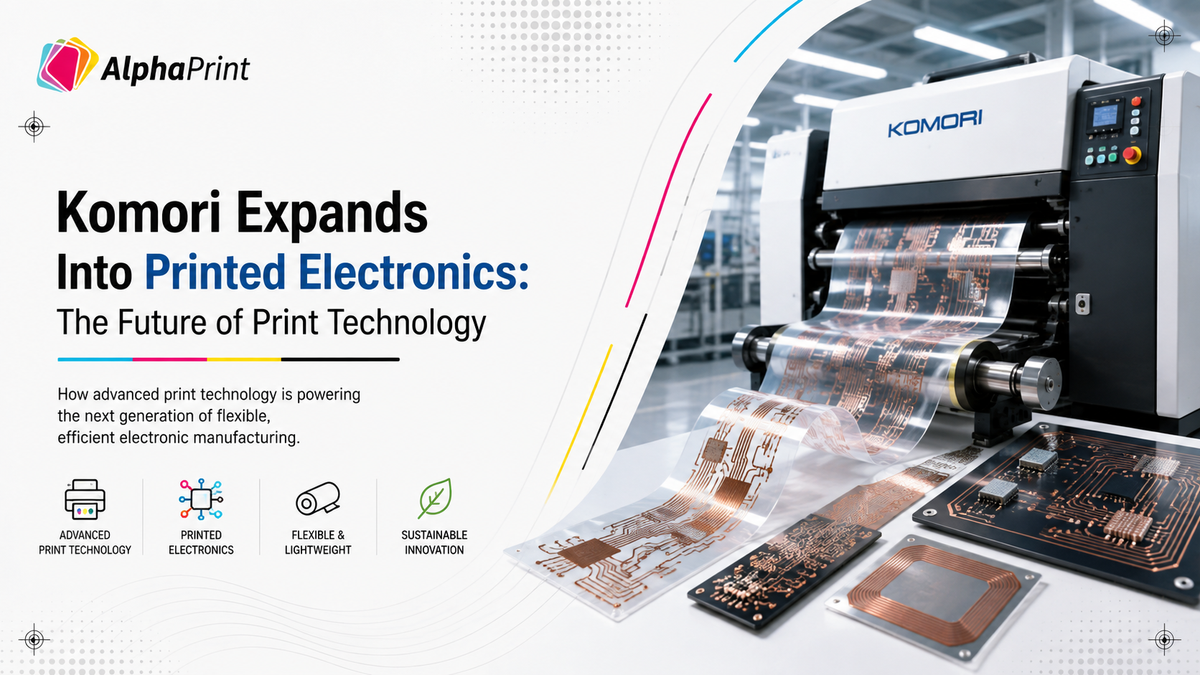 Komori Expands Into Printed Electronics: The Future of Print Technology