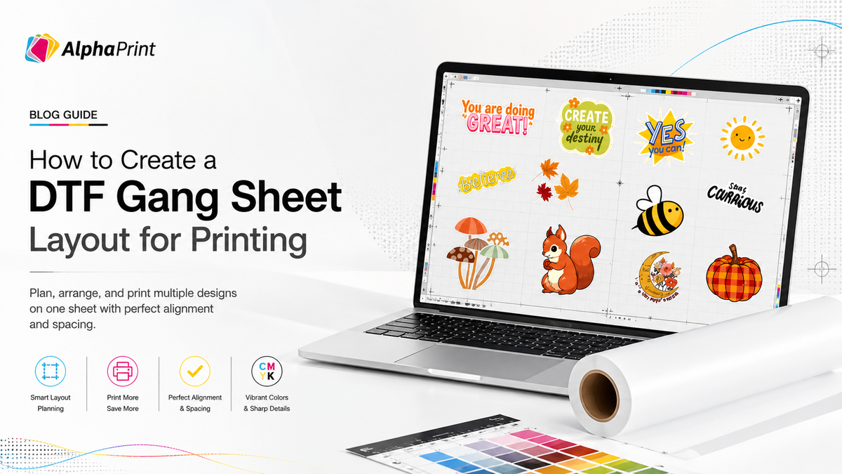 How to Create a DTF Gang Sheet Layout for Printing