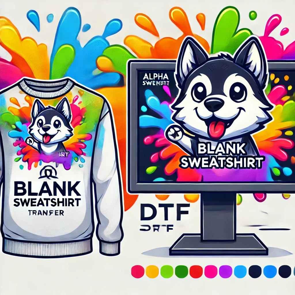 Blank Sweatshirt - Alpha Print