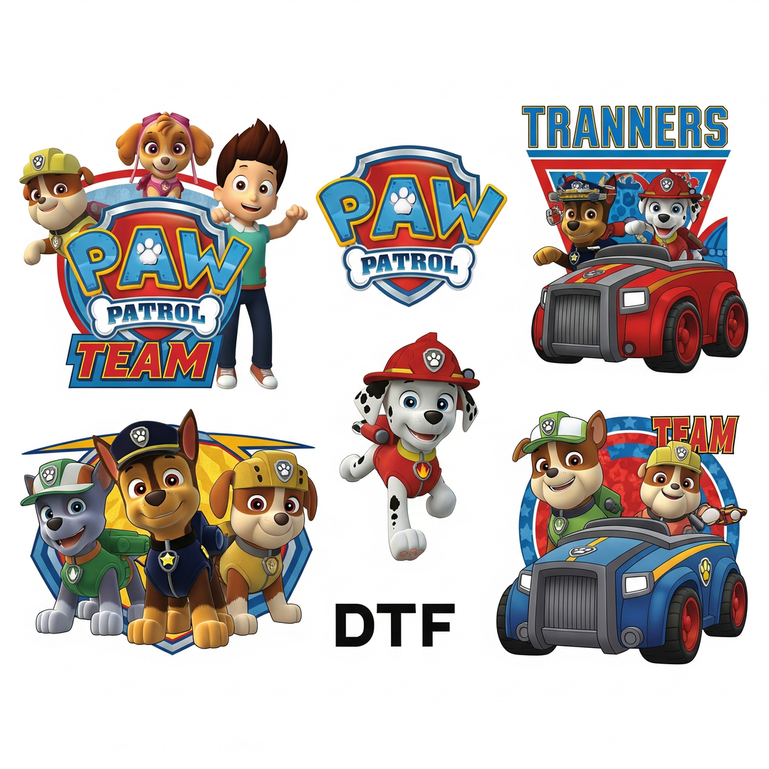 Paw Patrol DTF Transfers