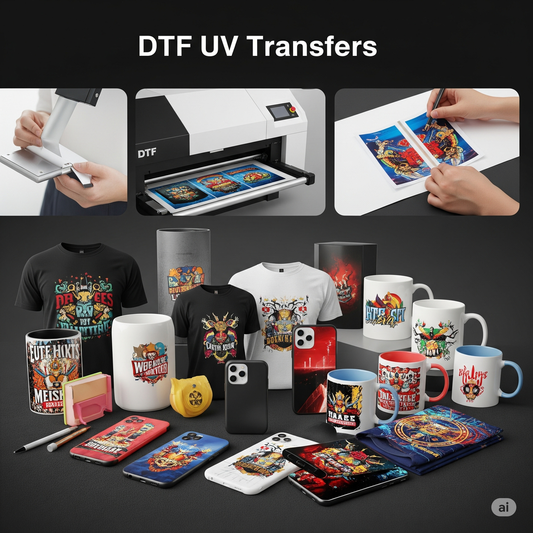 DTF UV Transfers