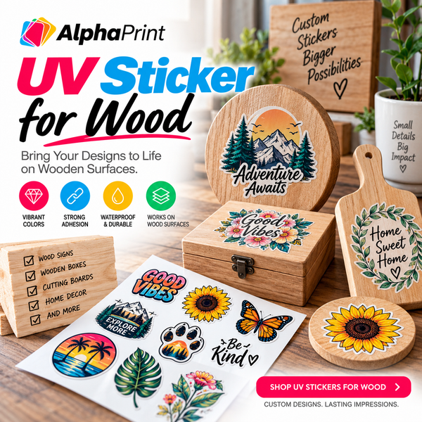 UV Sticker for Wood – Durable and Vibrant Custom Prints