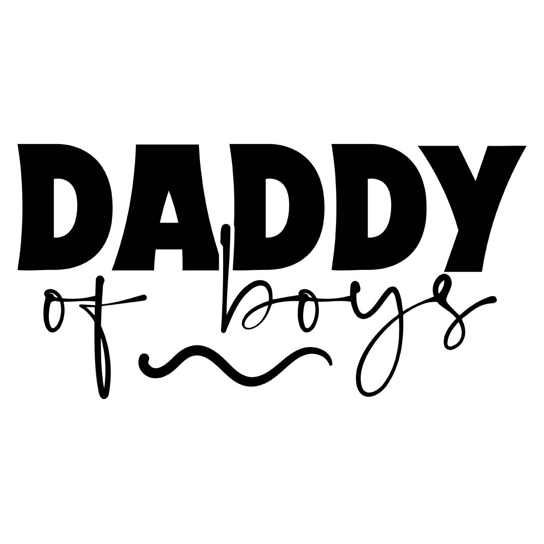 Alpha DTF Print | Daddy of girls - A design for the proud dad of girls.