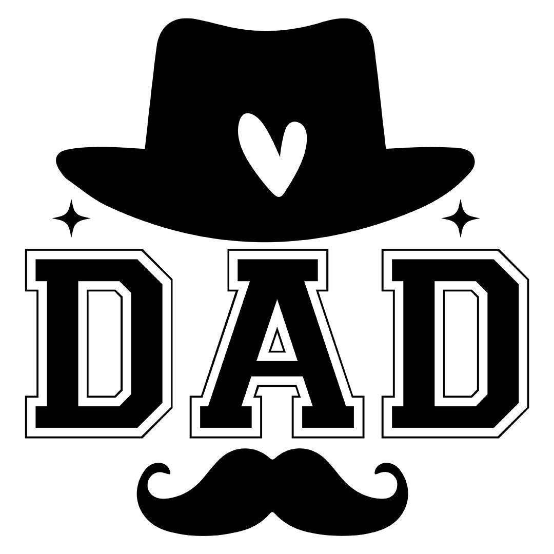 Alpha DTF Print | Dad vibes only - A cool and trendy design for dads.