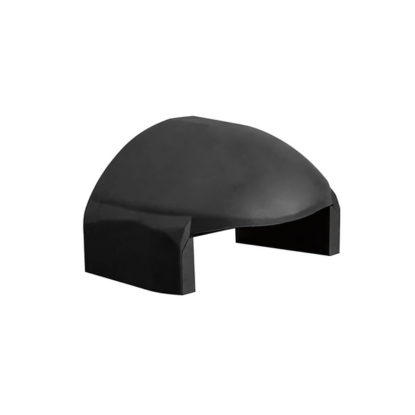 Black curved silicone hat press pad for heat transfer printing