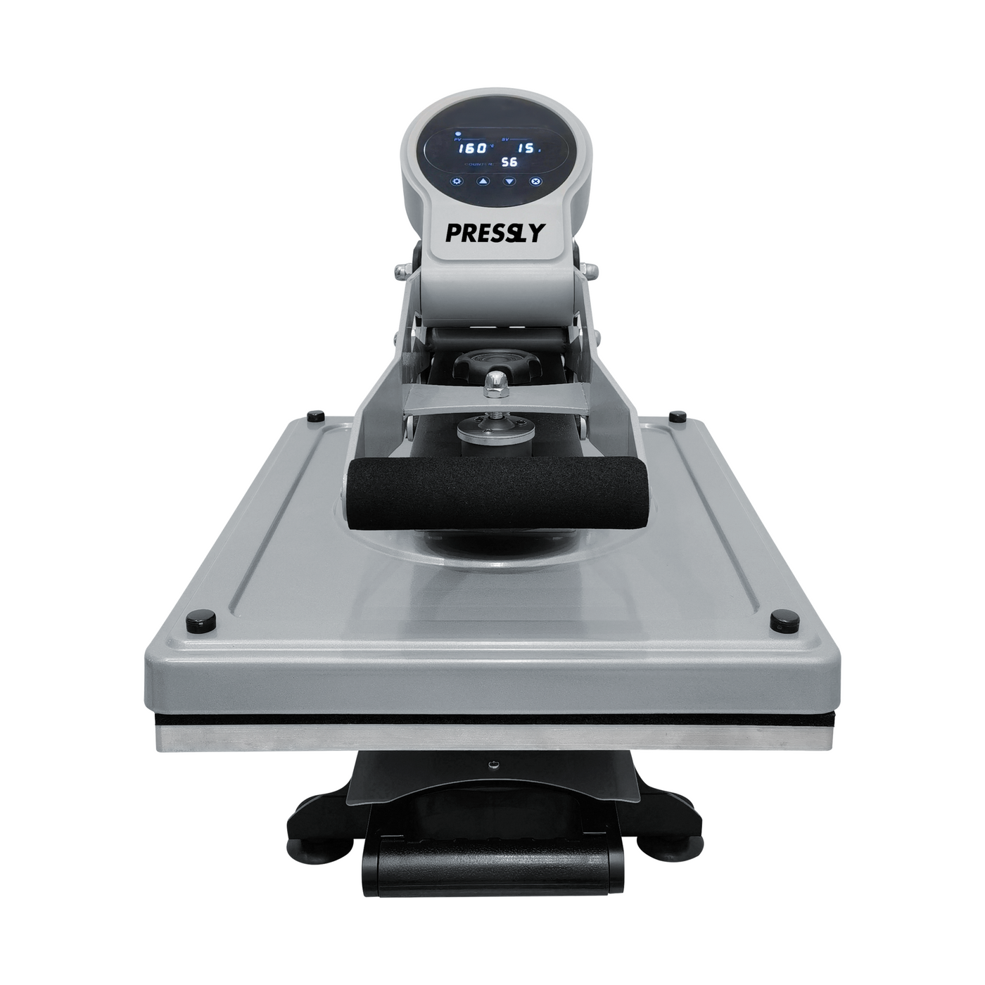 Semi-auto heat press machine with digital display for DTF transfer printing