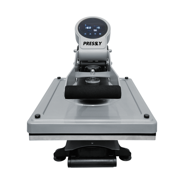 Semi-auto heat press machine with digital display for DTF transfer printing