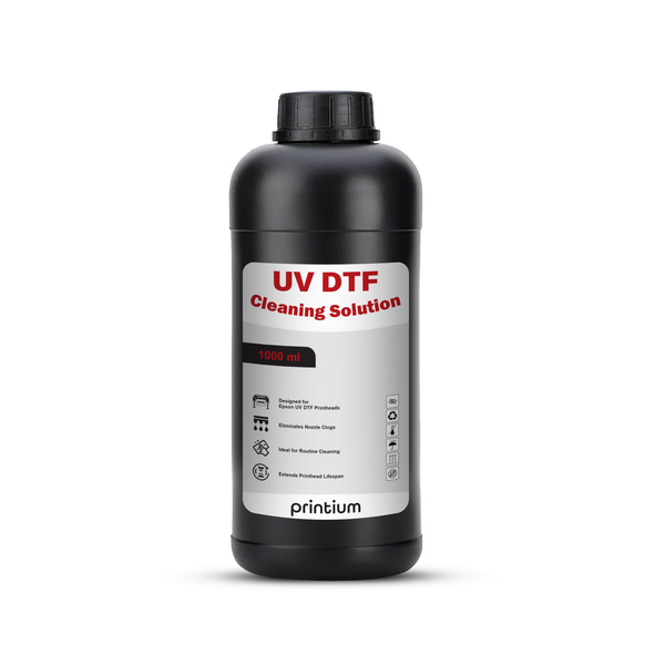 UV DTF cleaning solution 1000ml bottle for DTF printer nozzle maintenance